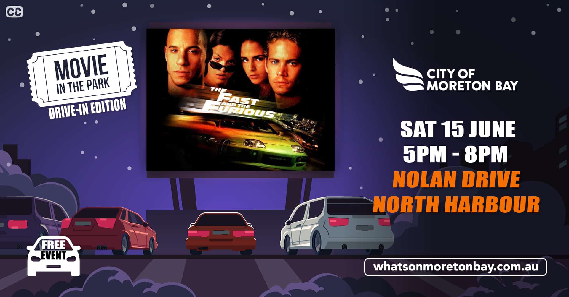 Movie in the Park- North Harbour Banner