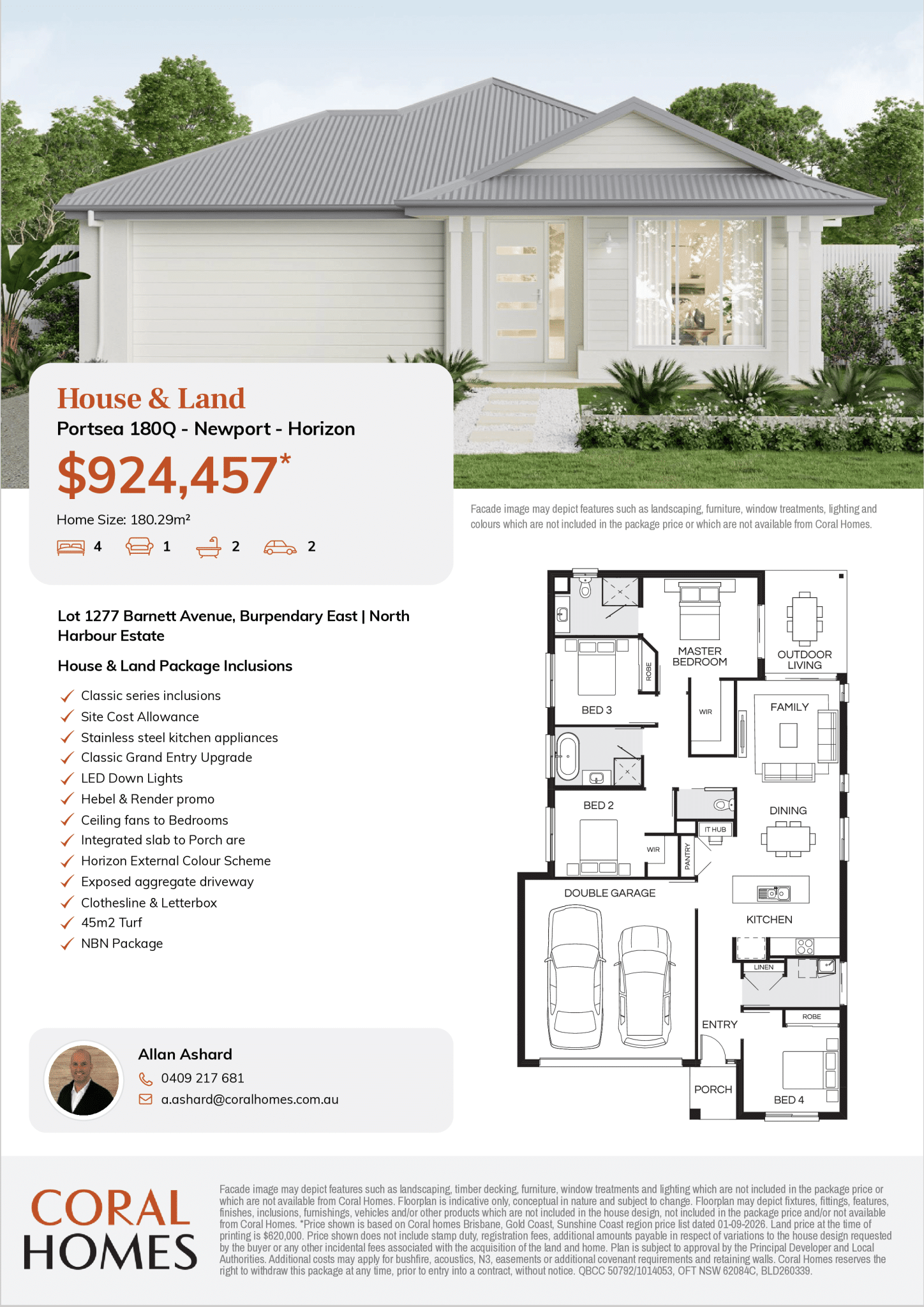 Portsea 180Q – Newport – Horizon Floorplan